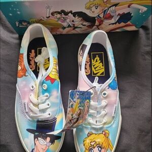 Vans Pretty Guardians Sneakers with Blue and Black Design